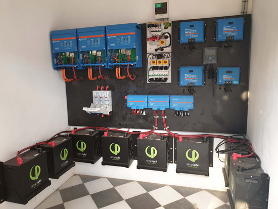 Victron Energy and SimpliPhi lithium installation