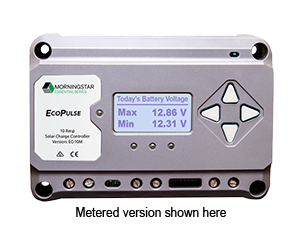 EcoPulse 20A Solar Controller with Meter