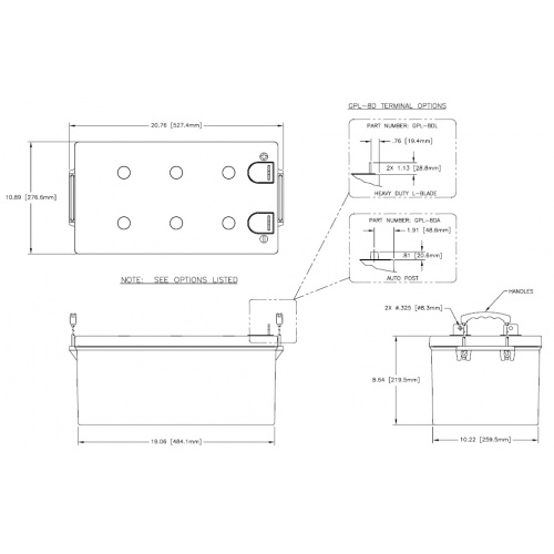 GPL-8DL Terminal Layout